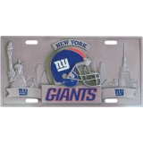 New York Giants Sports Pewter License Plate