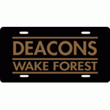 Wake Forest License Plate