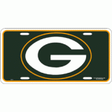 Packers Plastic License Plate