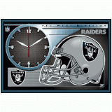 Framed Clock - Oakland Raiders