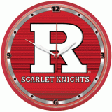 Rutgers Scarlet Knights Round Clock