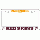 Redskins Plastic License Plate Frame