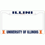 Illinois Plastic License Plate Frame